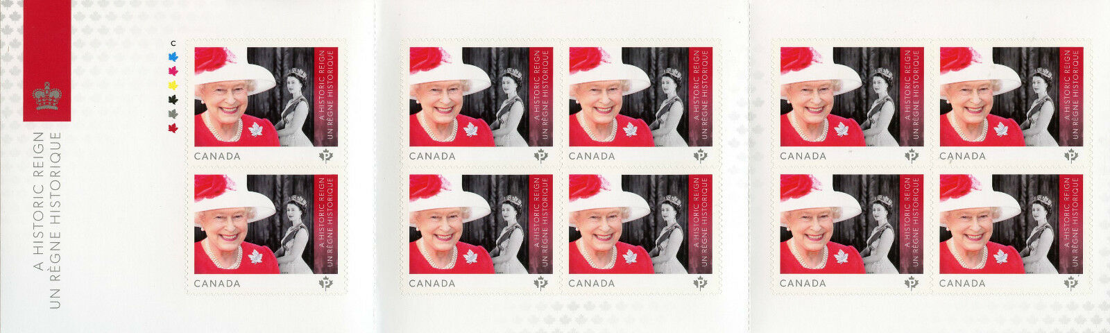 Canada 2015 MNH Queen Elizabeth II Historic Reign 10v S/A Booklet