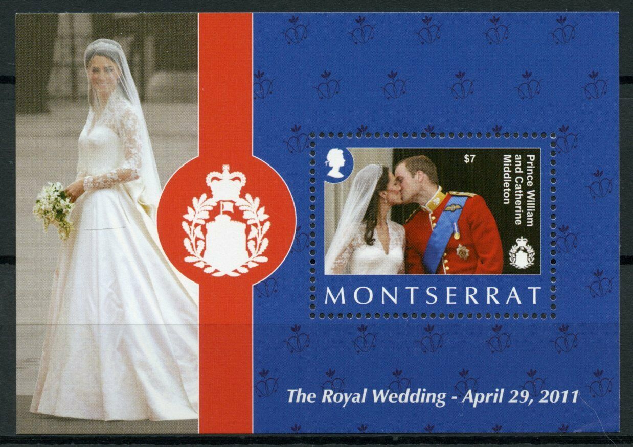 Montserrat Royalty Stamps 2011 MNH Royal Wedding Prince William & Kate 1v S/S
