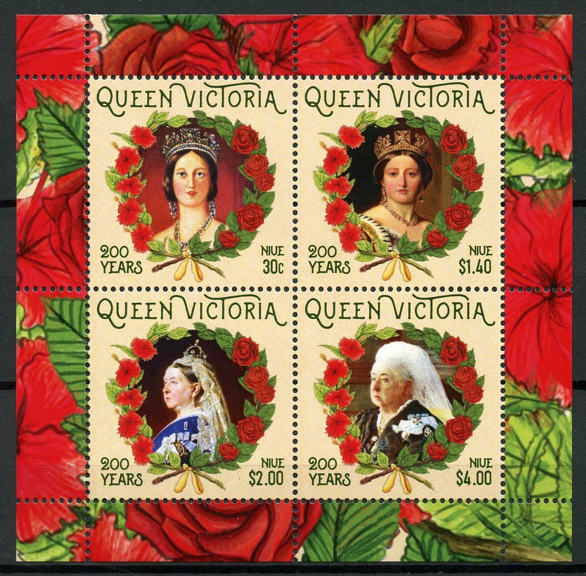 Niue Royalty Stamps 2019 MNH Queen Victoria 200th Birth Anniv 4v M/S