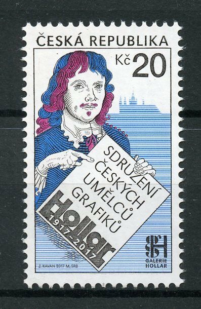 Czech Republic 2017 MNH Hollar Assoc Graphic Artists 1v Set Art Design Stamps