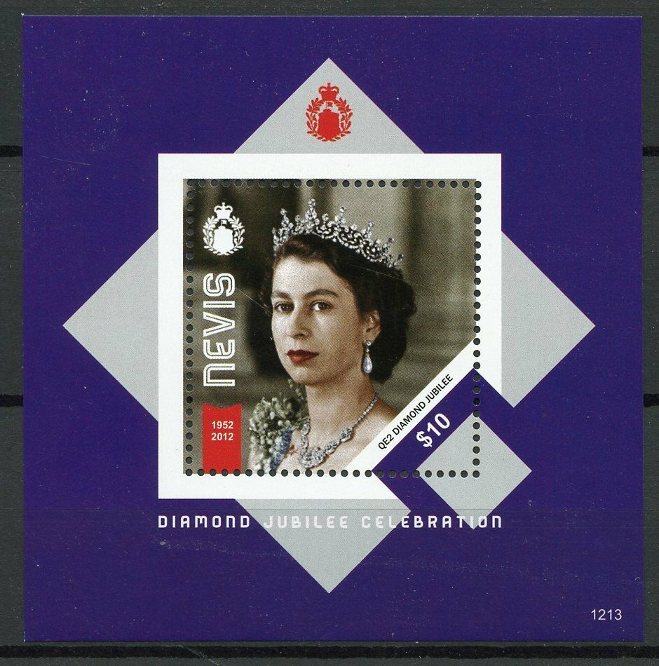 Nevis 2012 MNH Royalty Stamps Queen Elizabeth II Diamond Jubilee 1v S/S
