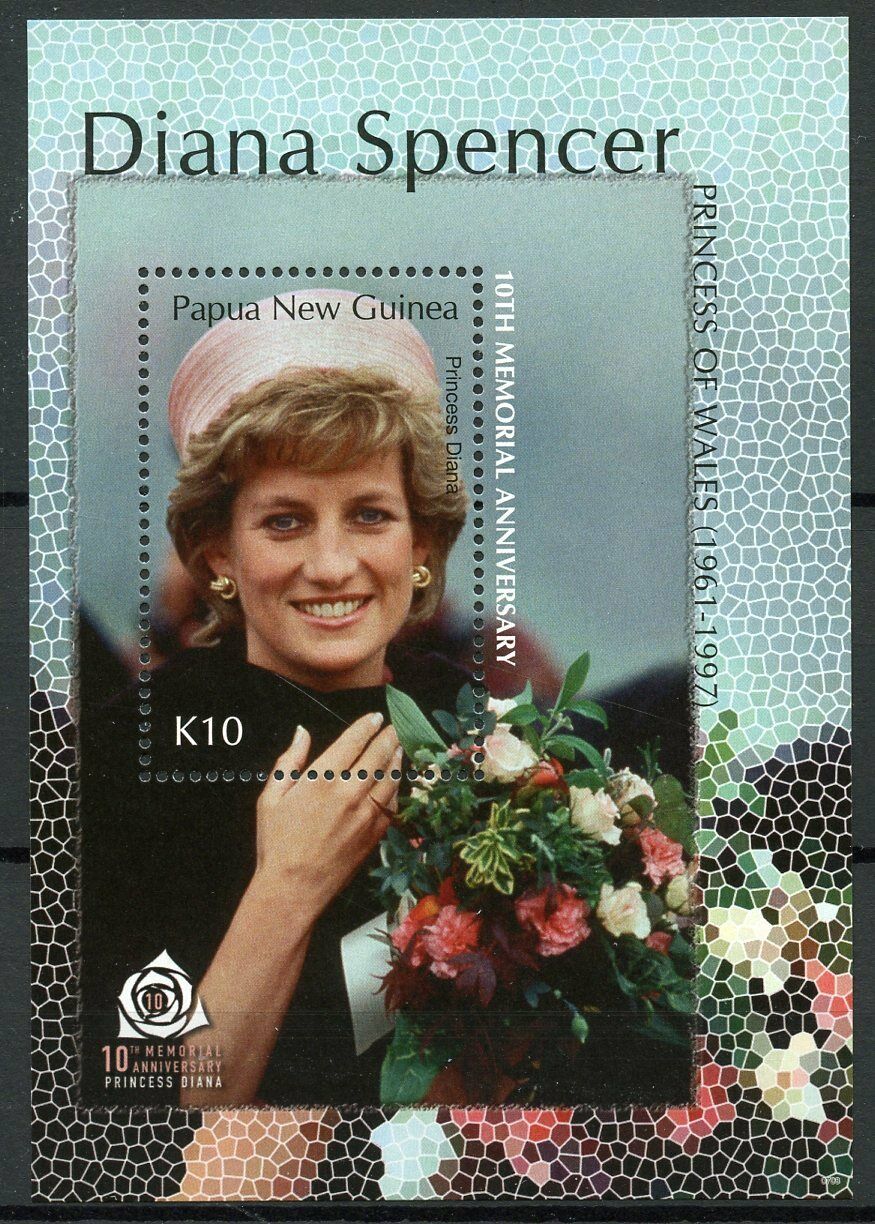 Papua New Guinea PNG 2007 MNH Royalty Stamps Princess Diana Famous People 1v S/S