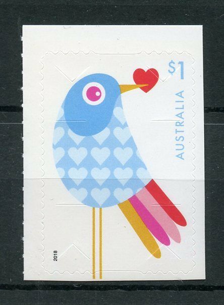 Australia 2018 MNH Love Valentines Day 1v S/A Set Greetings Birds Stamps