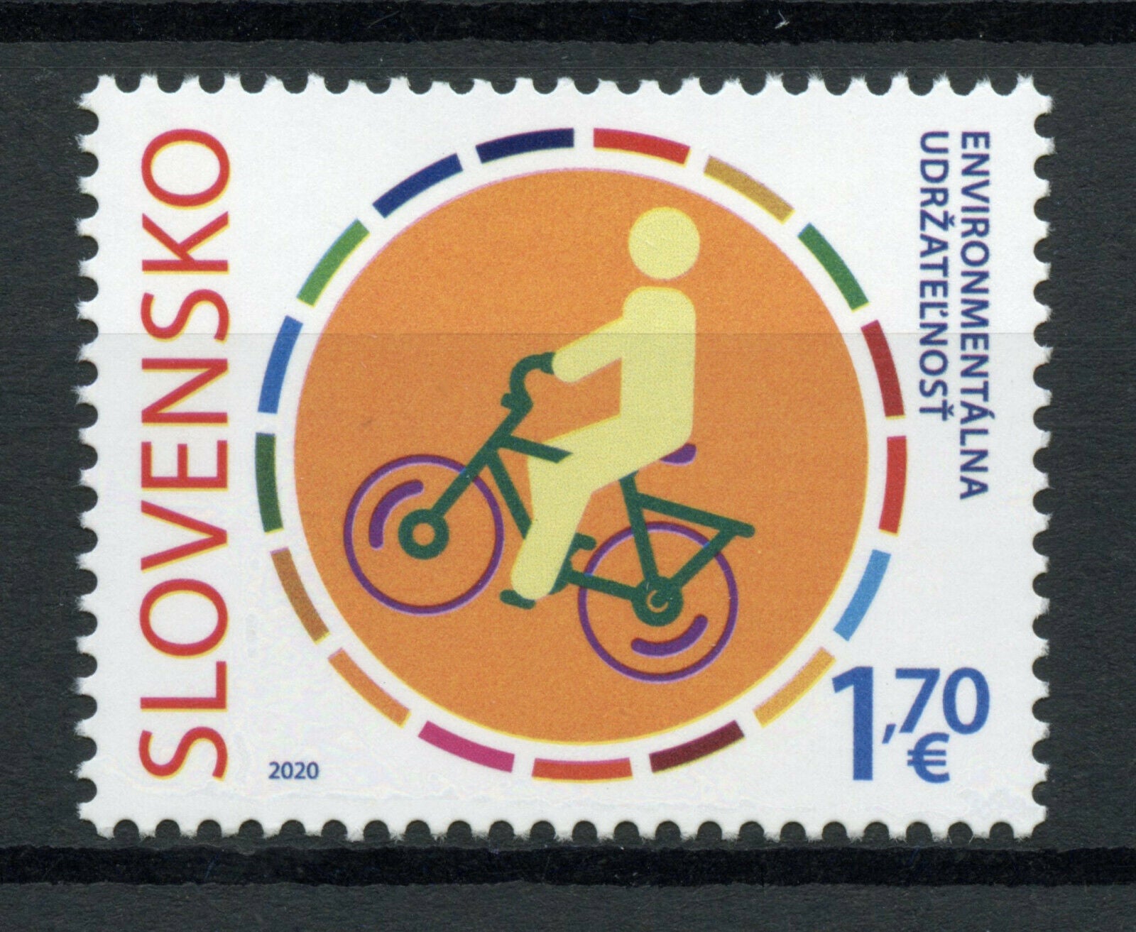 Slovakia Environment Stamps 2020 MNH Climate Change JIS Italy Bicycles 1v Set