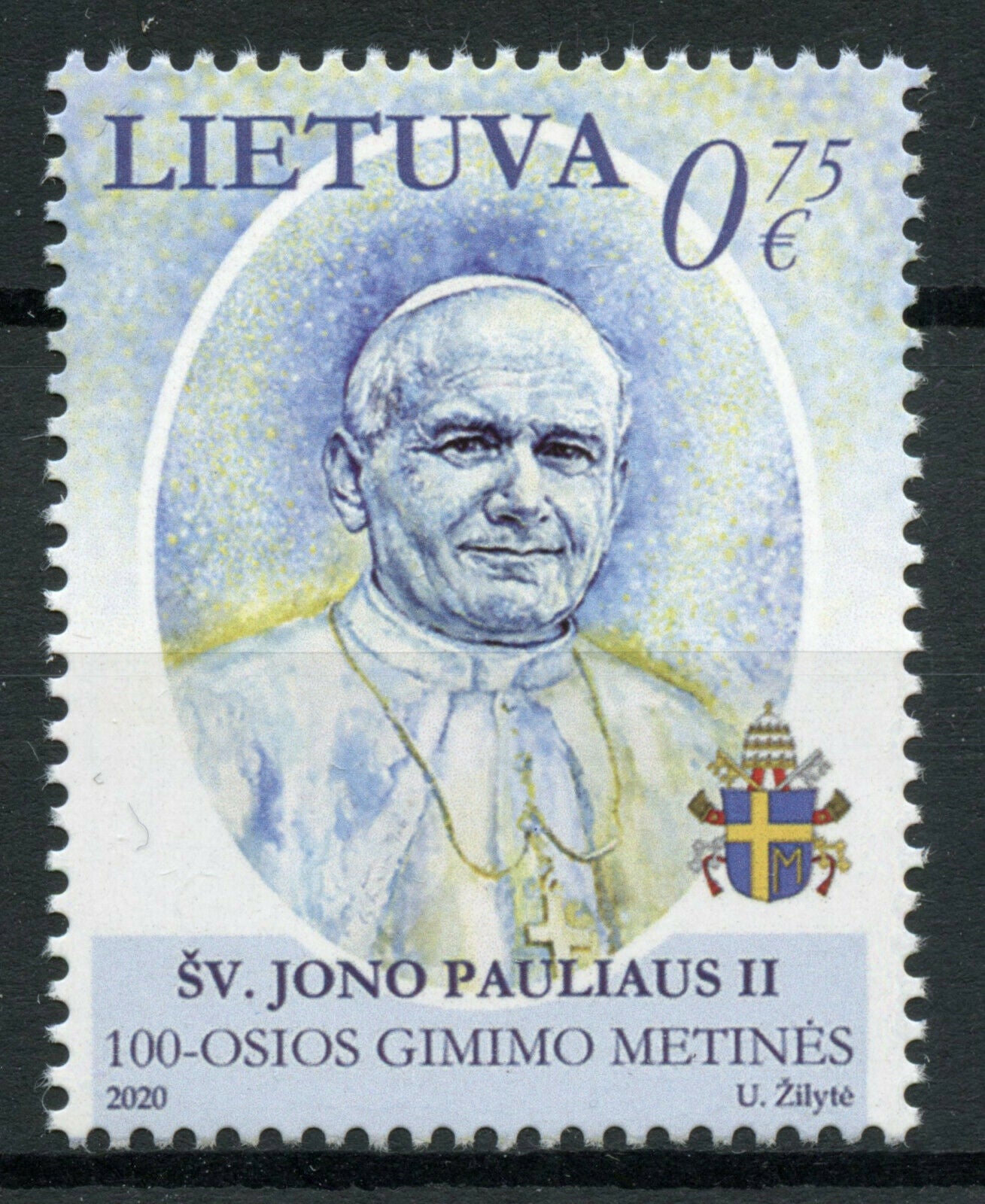 Lithuania Pope John Paul II Stamps 2020 MNH Saints Famous People Popes 1v Set