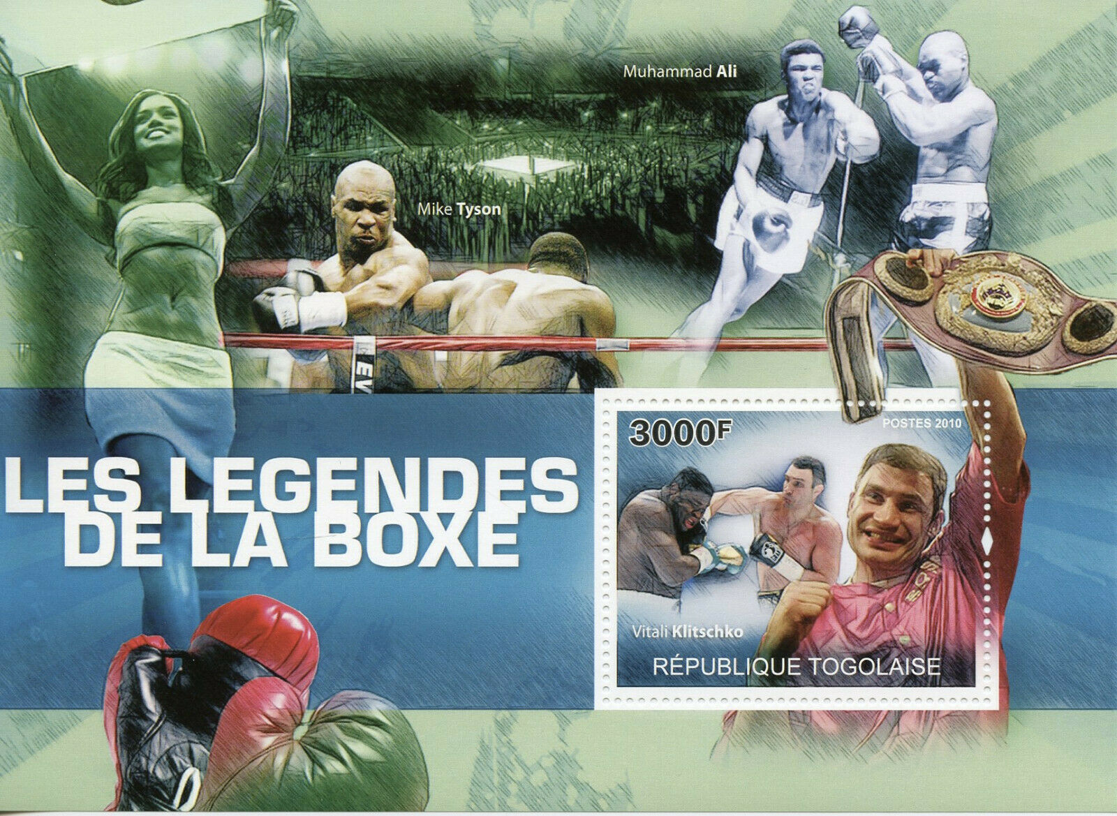 Togo Boxing Stamps 2010 MNH Muhammad Ali Vitali Klitschko Tyson Sports 1v S/S