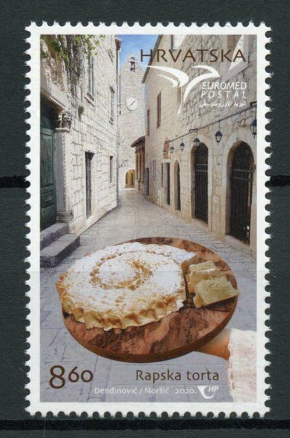 Croatia Gastronomy Stamps 2020 MNH Mediterranean Gastronomy Euromed 1v Set