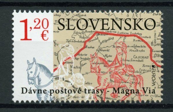 Slovakia Europa Stamps 2020 MNH Ancient Postal Routes Services Horses 1v Set