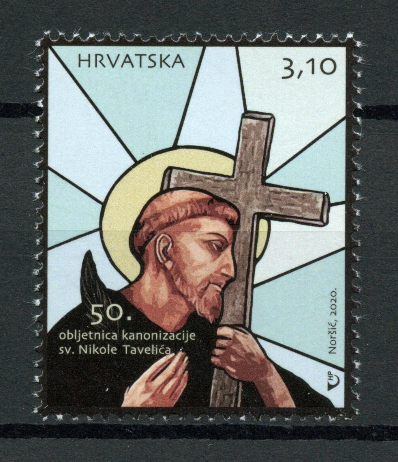 Croatia Saints Stamps 2020 MNH St Nicholas Tavelic Nikola Canonization 1v Set