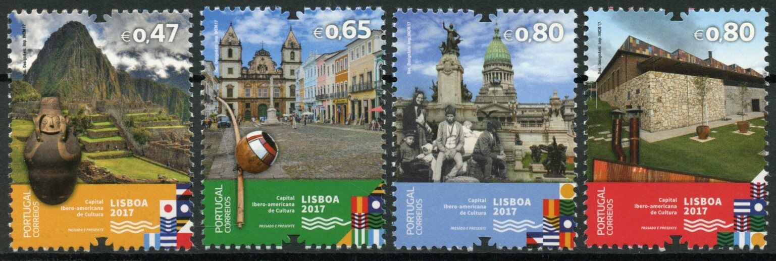Portugal Tourism Stamps 2017 MNH Lisbon Ibero-American Capital of Culture 4v Set