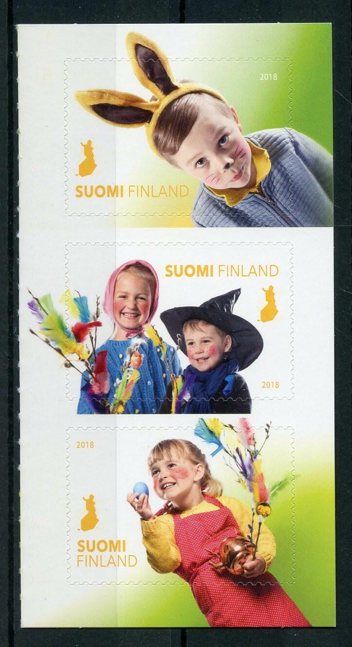 Finland 2018 MNH Easter Eggs Fresh & Healthy 3v S/A Set Stamps