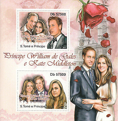 Sao Tome & Principe 2011 MNH Royal Wedding 2v M/S William Kate Middleton