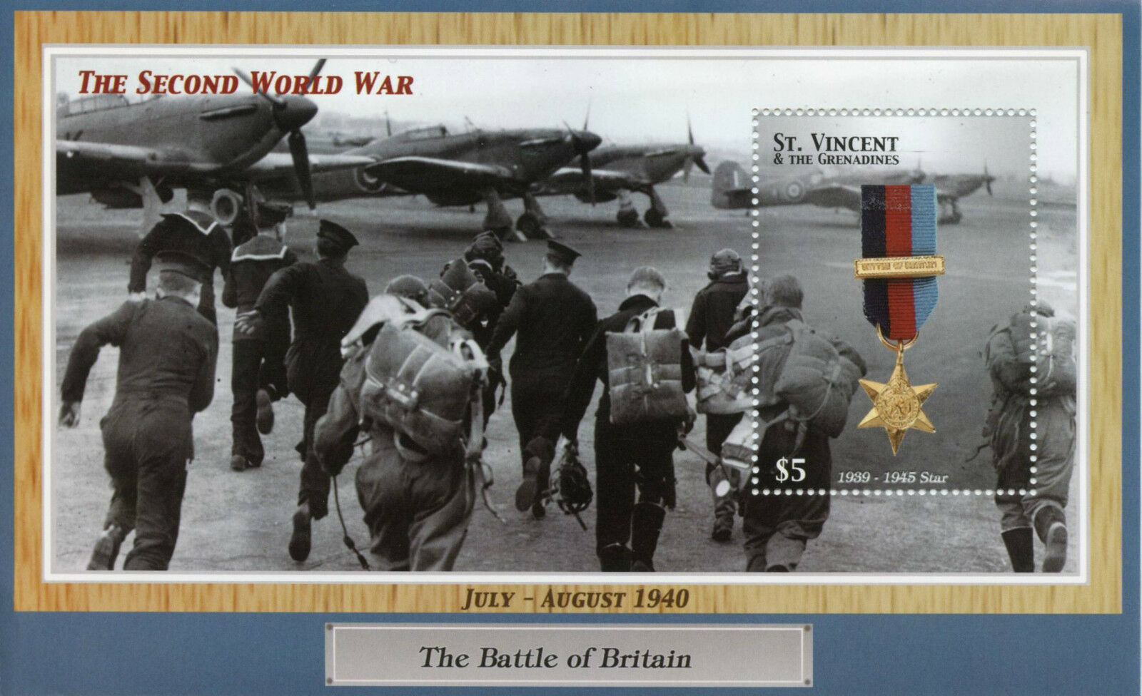 St Vincent & Grenadines Stamps 2003 MNH 1939-45 Star WWII Battle Britain 1v S/S