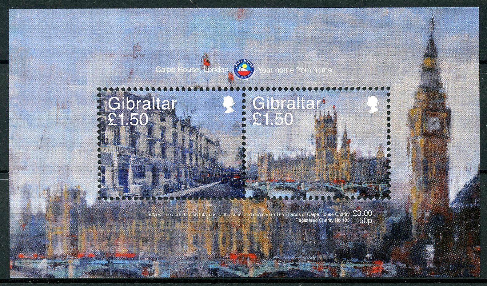 Gibraltar 2018 MNH Calpe House London 2v M/S Big Ben Architecture Stamps