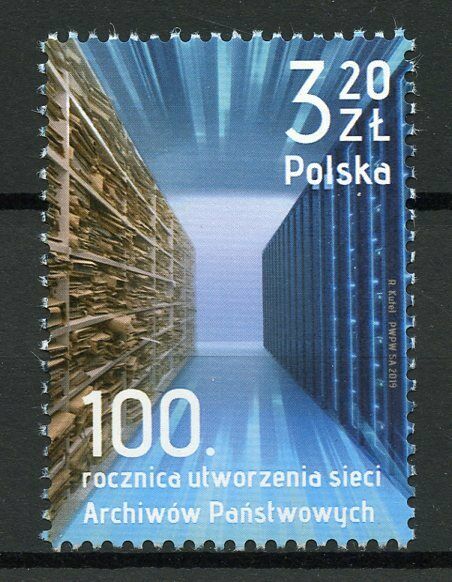 Poland Stamps 2019 MNH State Archives 100 Years Architecture 1v Set