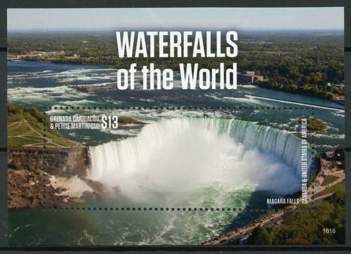 Grenadines of Grenada Stamps 2016 MNH Waterfalls of World Niagara Falls 1v S/S