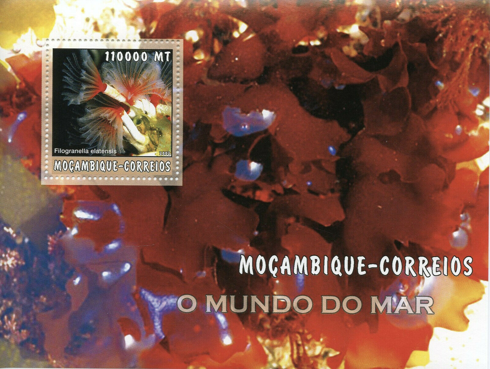 Mozambique Marine Life Stamps 2002 MNH Algae Corals 1v S/S