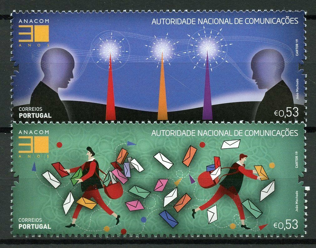 Portugal Stamps 2019 MNH Anacom Ntl Communications Authority Technology 2v Set