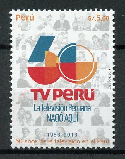 Peru Stamps 2018 MNH TV Peru Television Technology Communication 1v Set