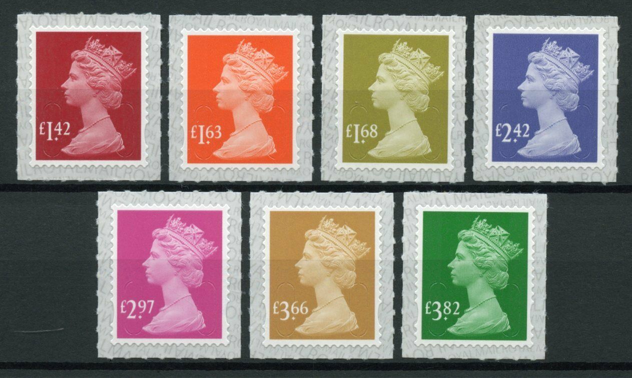 GB Stamps 2020 MNH Machins Machin Definitives New Tariff Values 7v S/A Set
