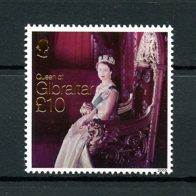 Gibraltar 2015 MNH Queen Elizabeth II Longest Reign 1v Set Royalty Stamps