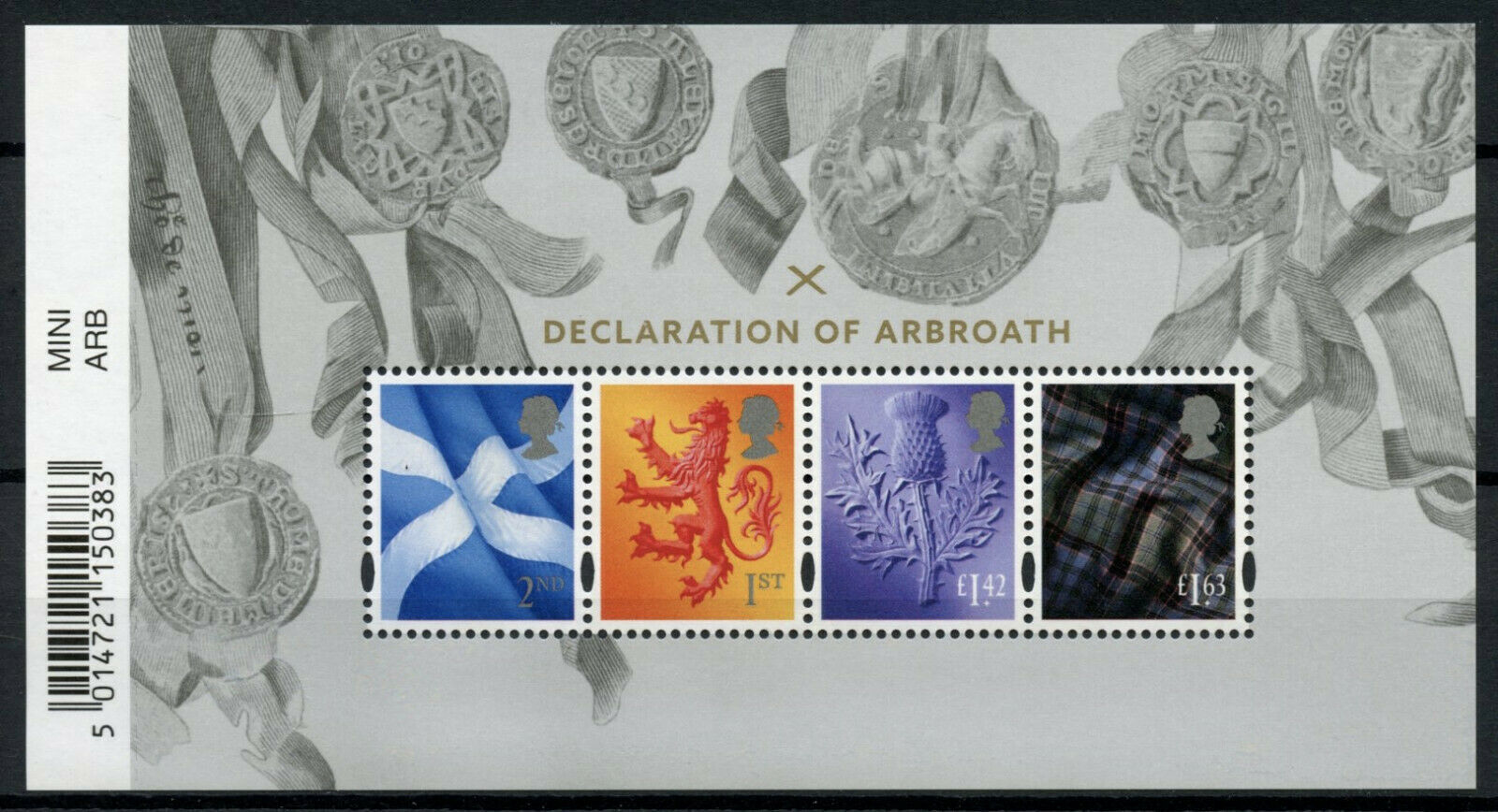 GB Historical Events Stamps 2020 MNH Declaration of Abroath Independence 4v M/S