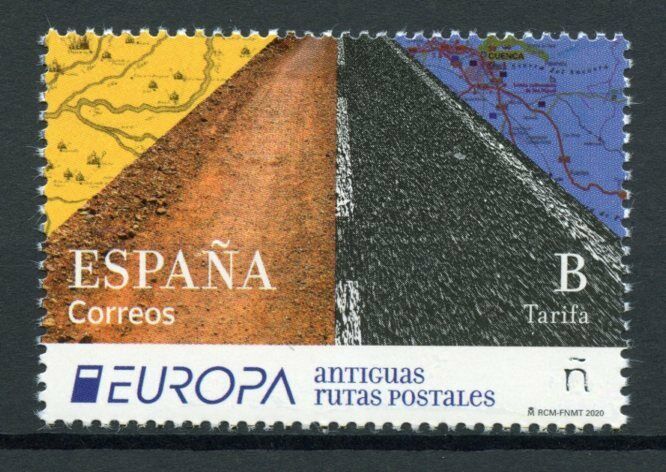 Spain Europa Stamps 2020 MNH Ancient Postal Routes Services 1v Set