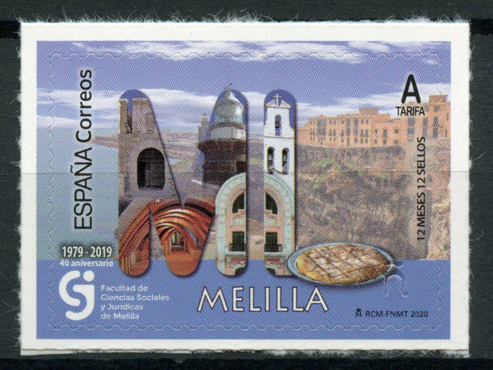 Spain 12 Months 12 Stamps 2020 MNH Melilla Architecture Landscapes 1v S/A Set