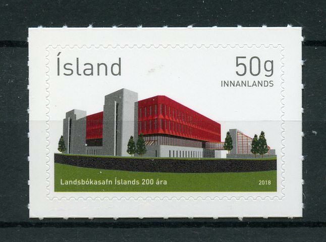 Iceland 2018 MNH National Library 200th Anniv 1v S/A Set Architecture Stamps