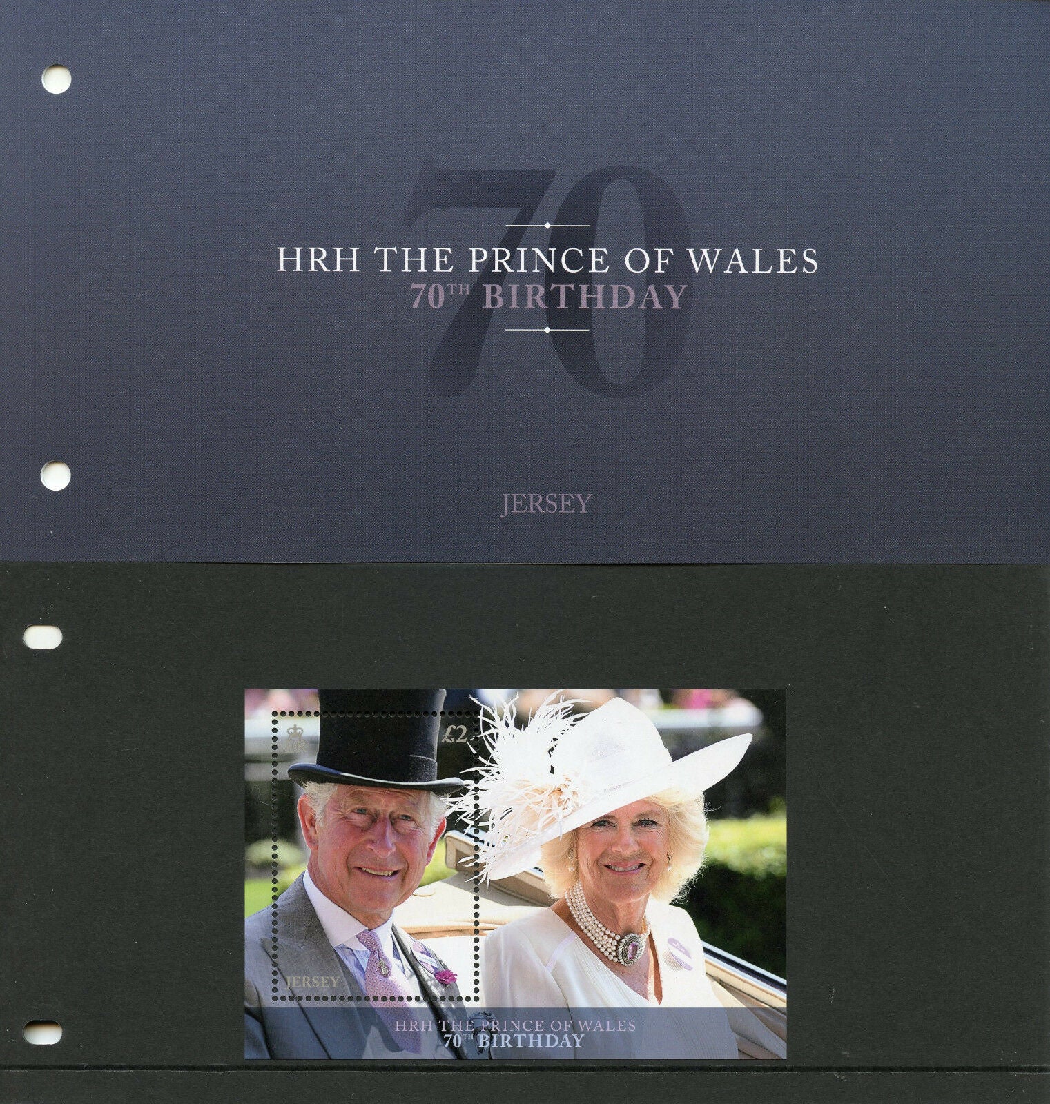 Jersey 2018 MNH Prince Charles 70th Birthday 1v M/S Pres Pack Royalty Stamps