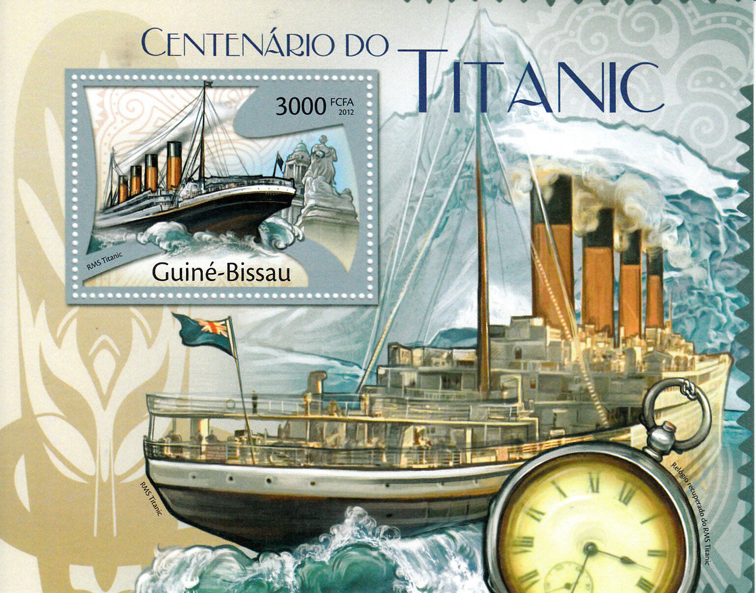 Guinea-Bissau 2012 MNH Titanic Centenary 1v S/S Boats Ships Nautical Stamps