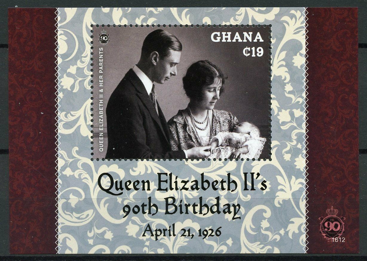 Ghana 2016 MNH Royalty Stamps Queen Elizabeth II 90th Birthday Anniv 1v S/S
