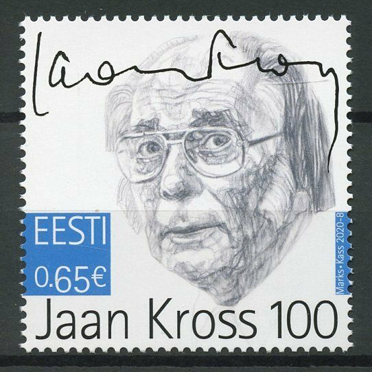Estonia Famous People Stamps 2020 MNH Jaan Kross Poets Writers 1v Set