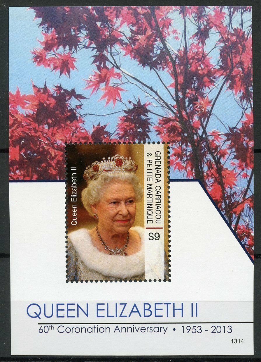Grenadines of Grenada 2013 MNH Royalty Stamps Queen Elizabeth II Coronation 1v S/S