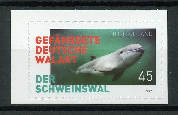 Germany Whales Dolphins Stamps 2019 MNH Porpoises Marine Animals 1v S/A Set