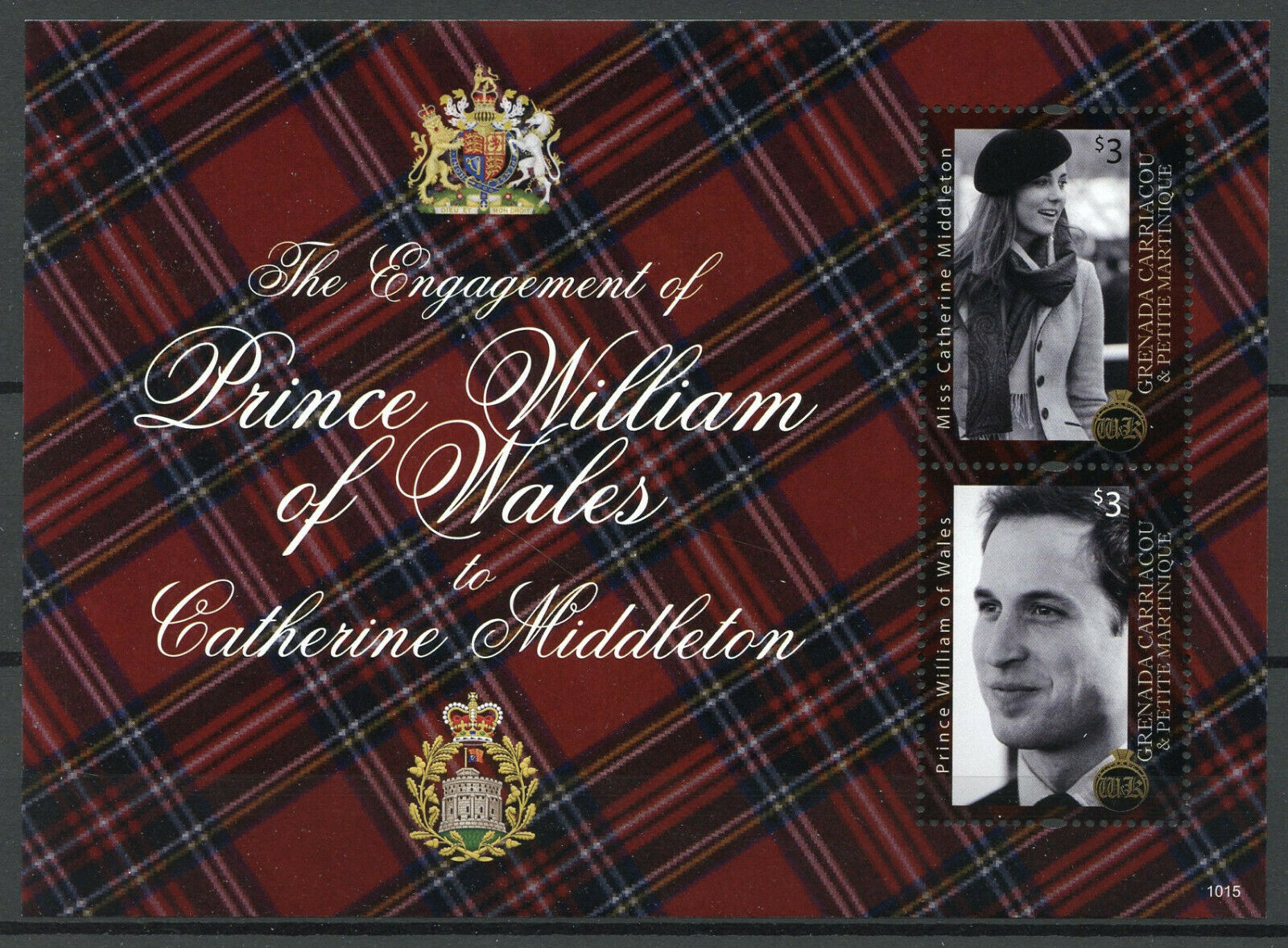 Grenadines of Grenada Stamps 2010 MNH Royal Engagement Prince William 2v S/S II
