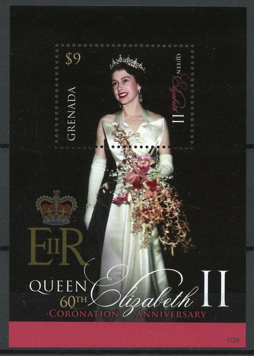 Grenada Royalty Stamps 2013 MNH Coronation Queen Elizabeth II 60th Ann 1v S/S II