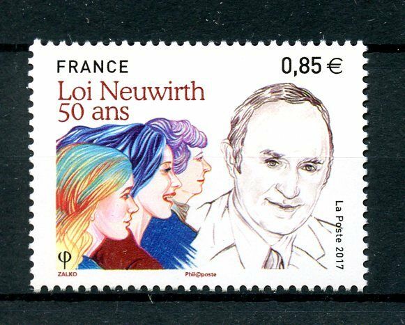 France 2017 MNH Neuwirth Law 50 Years 1v Set History Politics Stamps