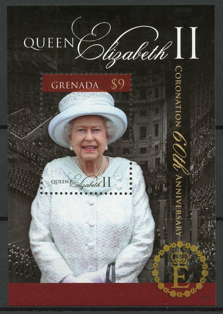 Grenada Royalty Stamps 2013 MNH Coronation Queen Elizabeth II 60th Ann 1v S/S I