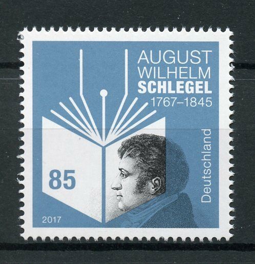 Germany 2017 MNH August Wilhelm Schlegel 1v Set Poets Literature Stamps