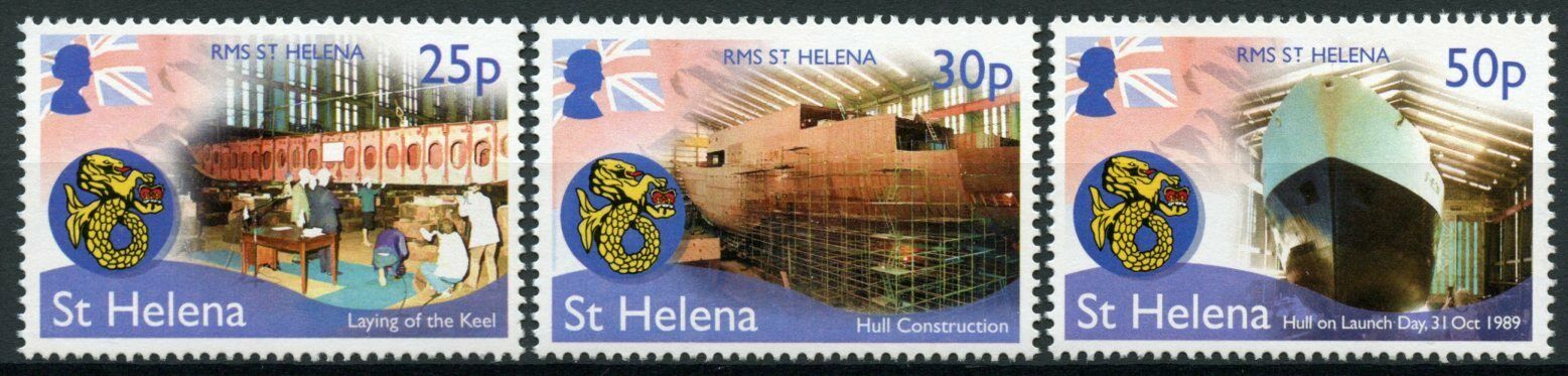 St Helena Ships Stamps 2014 MNH RMS St Helena Launch Boats 3v Set