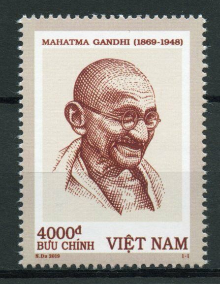 Vietnam Mahatma Gandhi Stamps 2019 MNH Famous People Historical Figures 1v Set