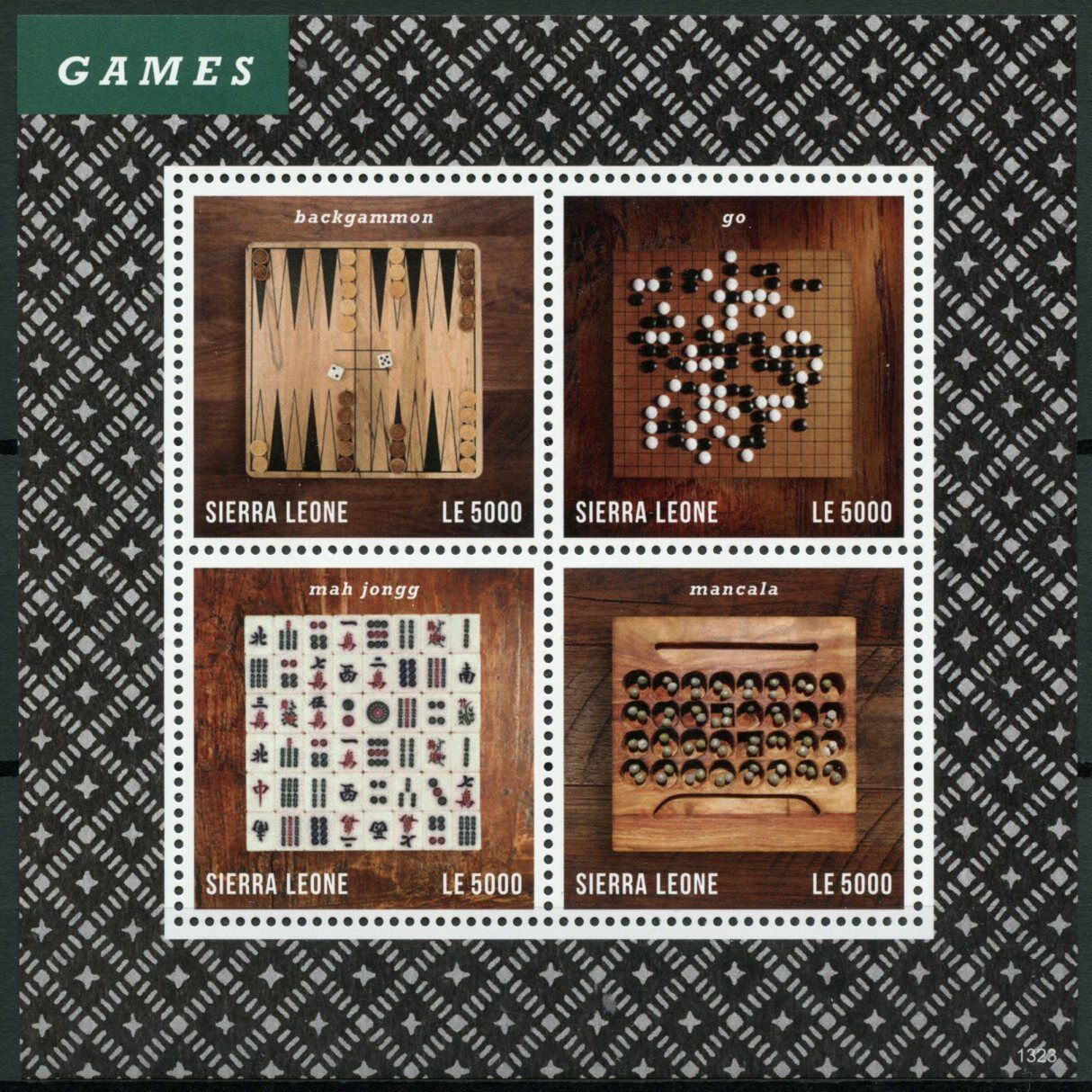Sierra Leone 2013 MNH Sports Stamps Games Backgammon Go Mah Jongg 4v M/S