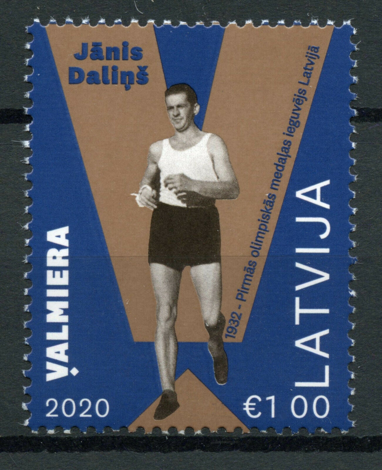 Latvia Olympics Stamps 2020 MNH Janis Dalins 1st Latvian Medal Sports 1v Set
