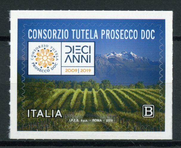 Italy Wine Stamps 2019 MNH Prosecco Protection Consortium DOC 1v S/A Set