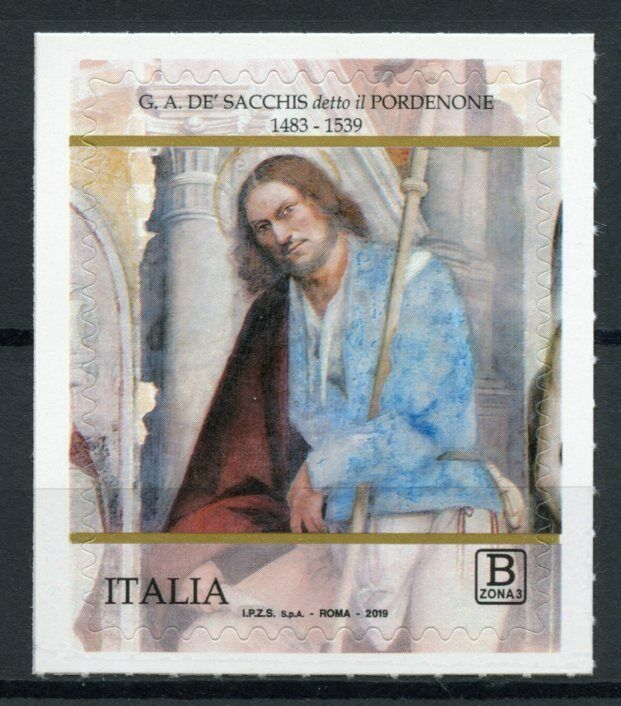 Italy Art Stamps 2019 MNH Il Pordenone Giovanni Antonia de Sacchis 1v S/A Set