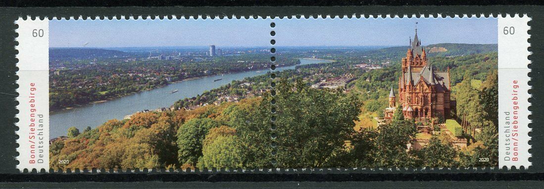Germany Tourism & Landscapes Stamps 2019 MNH Bonn Siebengebirge Panorama 2v Set