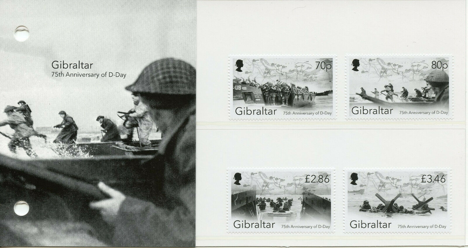 Gibraltar 2019 MNH WWII WW2 D-Day 75th Ann 4v Set Pres Pack Military War Stamps