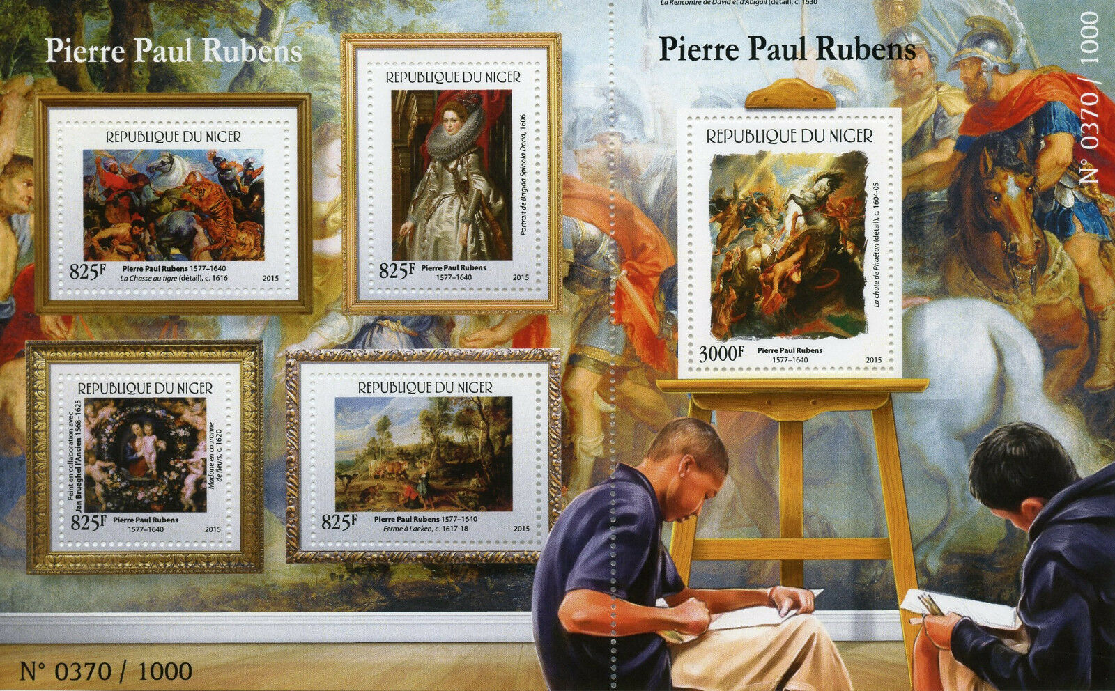 Niger 2015 MNH Peter Paul Rubens 4v M/S + 1v S/S Art Paintings Stamps