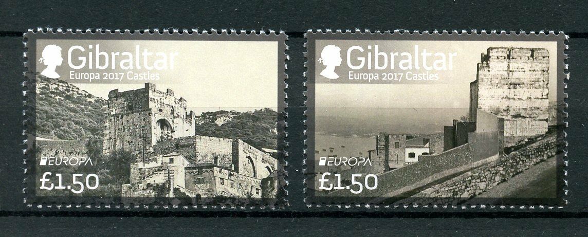 Gibraltar 2017 MNH Castles Europa 2v Set Architecture Stamps